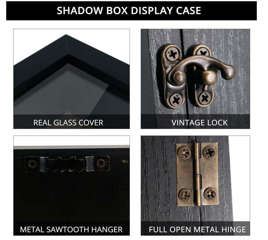 毕业纪念 shadow box 相框（13x16 深框玻璃麻布背板）
